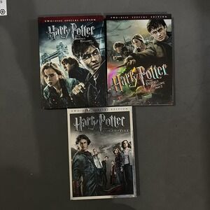 Harry Potter Set Of 3 DVD's  Hallows,, Goblet,